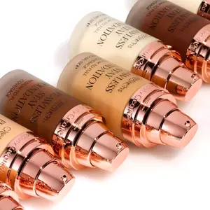 Beauty Creations Flawless Stay Foundation - Natural-Looking Finish for Oily to Dry Skin - Coverage Concealer Hydrating Lightweight Satin Finish with Vitamin E