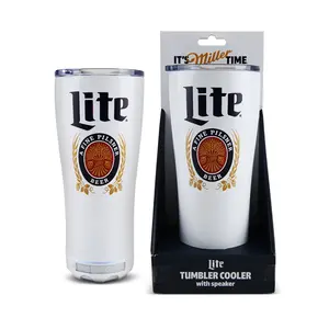 Miller Lite and Coors Light Insulated Bluetooth Speaker Tumbler Miller Lite and Coors Light Insulated Bluetooth Speaker Tumbler
