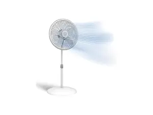 Lasko Oscillating Pedestal Fan - Lasko Fan with Adjustable Height and 3 Cooling Speeds, Portable, 18", White, 1820 Lasko Oscillating Pedestal Fan - Lasko Fan with Adjustable Height and 3 Cooling Speeds, Portable, 18", White, 1820