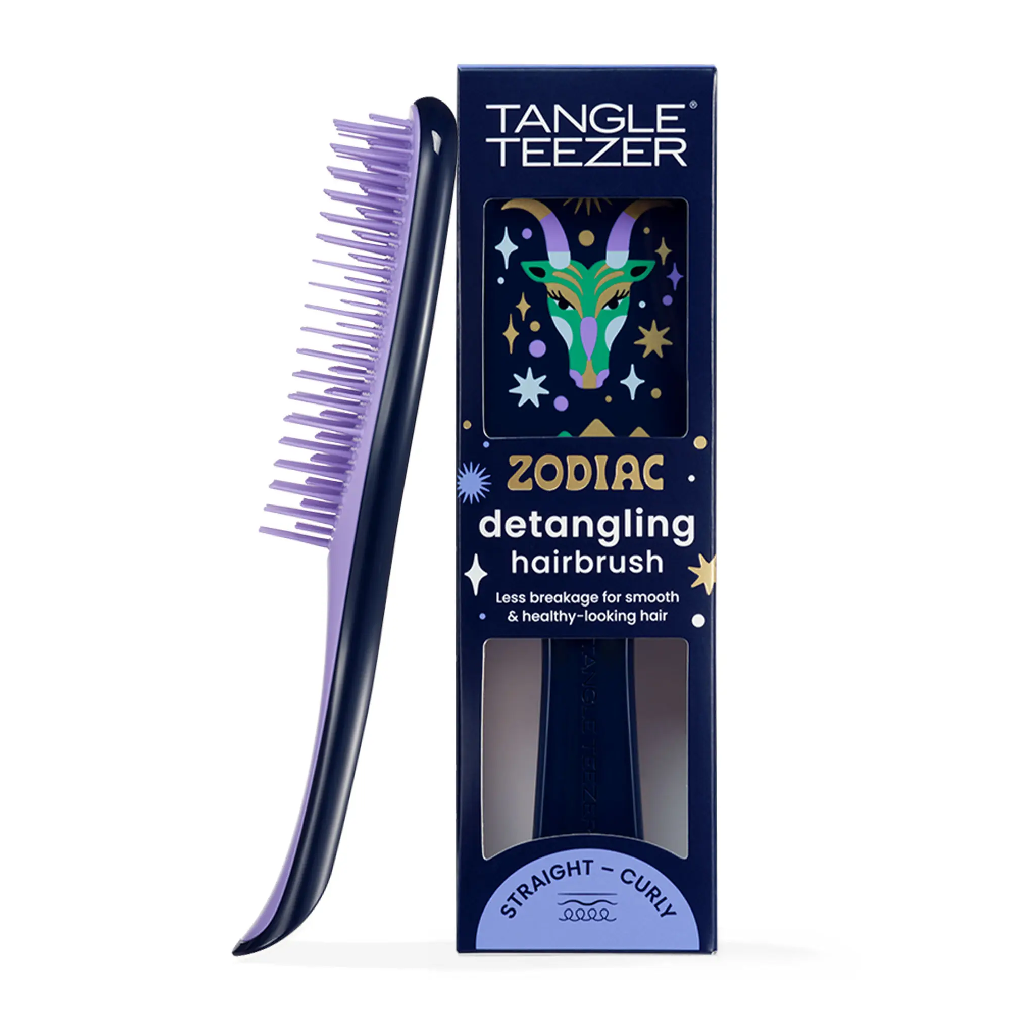 Tangle Teezer Zodiac Ultimate Detangler Hairbrush for Wet & Dry Hair, Eliminates Knots & Reduces Breakage for All Hair Types, Capricorn