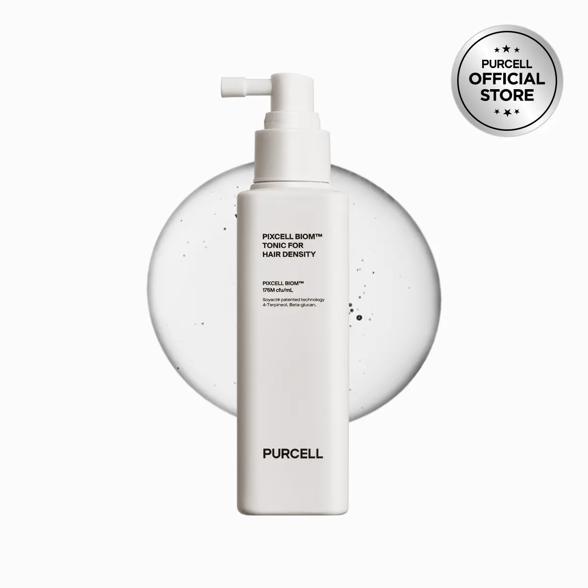 PURCELL Pixcell Biom Scalp Tonic for Hair Density – formulated with Soyact and 4-Terpineol for Scalp Barrier (4.39 fl oz / 130 ml)