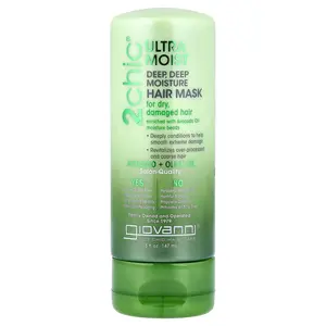Giovanni 2chic®, Ultra-Moist Deep Deep Moisture Hair Mask, For Dry, Damaged Hair, Avocado + Olive Oil, 5 fl oz (147 ml)