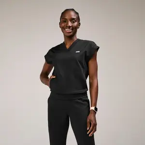 women's Black Mira FORMx V-Neck - Scrub Top