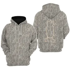 Dive Bomb Industries Classic Logo Camo Hoodie, Men's Hunting Camo Hoodie, Mosy Oakk Bottomland , Vintage 3D , Gift Idea, Gift for Dad or Husband,Perfect For Outdoor Enthusiasts