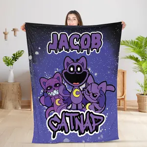 Poppy Playtime Quilt Blanket, Catnap Blanket, Mommy Long Leg Blanket, Mom Gift, Huggy Wuggy Blanket, Gamer Fleece Blanket, Playtime Chapter3