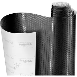 + Honeycomb Matte Black Medium   Wrap Vinyl (1ft x 5ft)