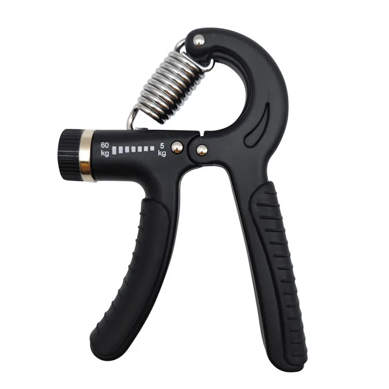 Adjustable R-Shape Hand Grip Strengthener, Forearm & Finger Exerciser for Hand Rehabilitation Stress Relief Gym Workout
