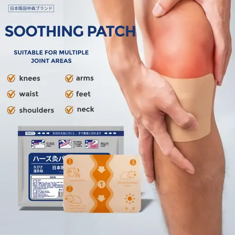 Herbal Warming Patches - Aches Relief Therapy Heat Patches for Back & Knee Support, Body Warmth Boost, Long-Lasting Comfort, 7 Count