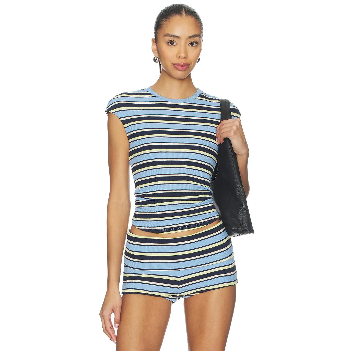 AFRM Nolan Top in Iris Stripe