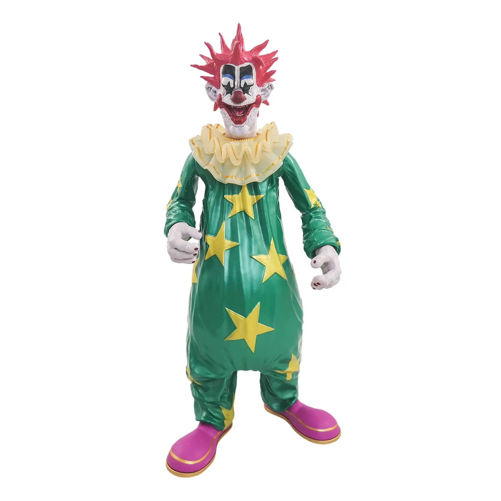 Killer Klowns from Outer Space Spikey 8-Inch Clown Action Figure, Scream Greats Collection, Ideal for Trick or Treat Displays, Clown Action Figures