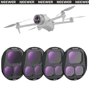 NEEWER CPL + ND Filter Set for DJI Mavic 4 Pro Drone, ND8/ND16/ND32/ND64 Filters with CPL Polarizer, Reduce Glare & Enhance Colors for Aerial Photography, Video & Vlogging