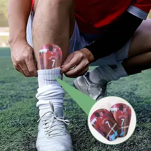 Unisex Football Mini Shin Guards, Thickened Sports Protection Gear, Knee-Fit Design, Suitable for All Seasons, Men and Women, Football Accessories