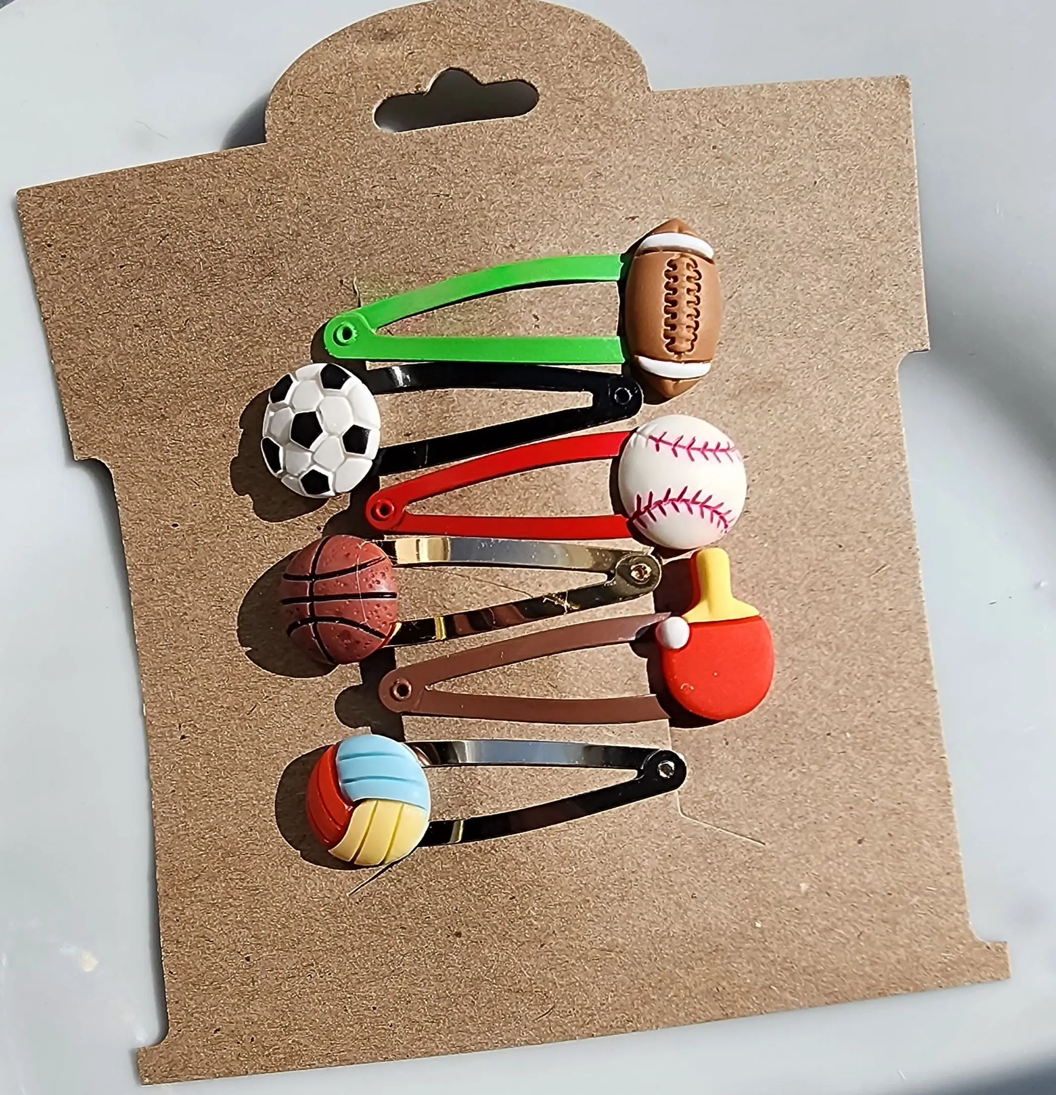 Sports Ball Snap Clip Set – Fun Kids Hair Accessories | SarahBBowtique