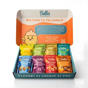 Belle’s Gourmet Popcorn – 8-Pack Grab & Go Bags Bundle