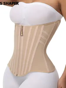 FajasShaper 1 Piece High Waist Shapewear for Women, Firm Tummy Control Body Sculpting Compression Waist Trainer Corset Top,Fajas Colombians Daily Sport Workout Belly Belt