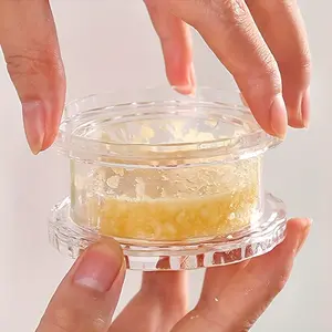 A manual portable garlic press - press-and-crush box grinder - a twist kitchen gadget for crushing garlic and ginger, easy to use and clean, no electricity required, Cooking Tool B36