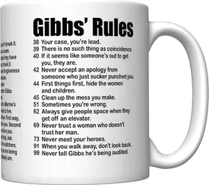 G1bb's Rules Mug, if you feel like you are being played, you probably are Cup, Large Ceramic Coffee Cup, Gift for Friend, 11oz Tea Cup, 15oz Coffee Mug, Kitchen Drinkware