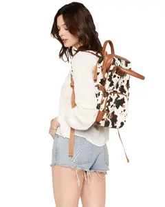 Wrangler Women's Cow Print Backpack - Wg133-9110 Br