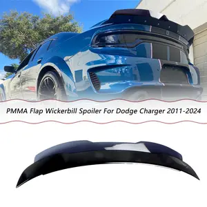 MUTUSAISI Rear Trunk Wickerbill Spoiler PMMA Flap Wing for Dodge Charger GT SRT SXT SE R/T 2011-2024 Tail Lid Accessories