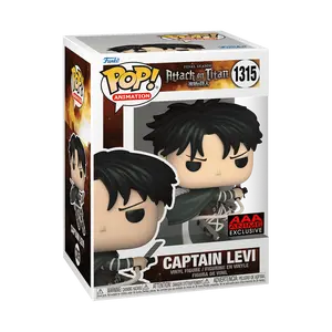 Funko Pop! Attack on Titan - Captain Levi #1315 Exclusive (Sticker may vary) Collectible Pop Vinyl Figure
