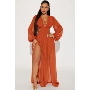 Natalia Maxi Dress - Cognac