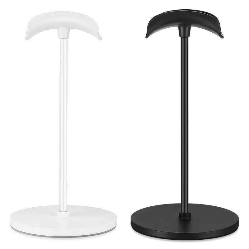 Universal Headphone Stand, Aluminum Alloy Construction Headset Holder, Durable Metal Earphone Storage Rack, Adjustable Headphone Mount for Desk Use, Audio Accessory, Metallic
