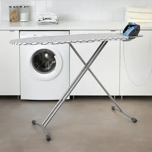 Ironing Board 47 ¼x14 ½ inch Foldable Metal Frame for Efficient Ironing