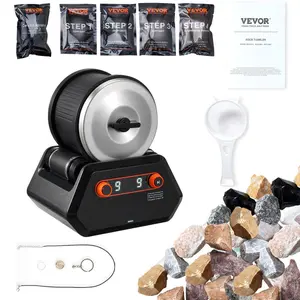 VEVOR Rock Tumbler Kit, 2.5 lbs Rock Polishing Kit, 9 Speed Settings 9-Day Polishing Timer Stone Polishing Kit, Rock Polisher with Rough Gemstones and Polishing Grits, Rock Polisher for Kids AdultsVEVOR Super Brand Day