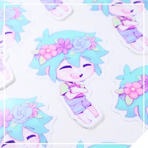 Omori - Headspace Basil Vinyl Sticker