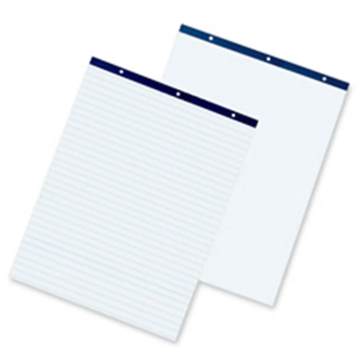 Pacon Corporation Perforated Ruled Easel Pad - 1in. Ruling, 27x34in., 50 Sheets, White, 50pt Chipboard Back, Perforated Headstrip, Recycled, Strong Resin Gluing