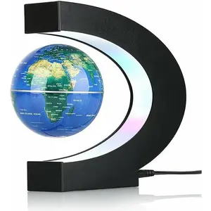 Magnetic Levitation Globe with LED Light, Cool Gadgets Floating Lamp Globe Decor, Cool Gifts for Men/Father/Husband/Boyfriend/Kids/Boss, Great Technology Graduation Gift