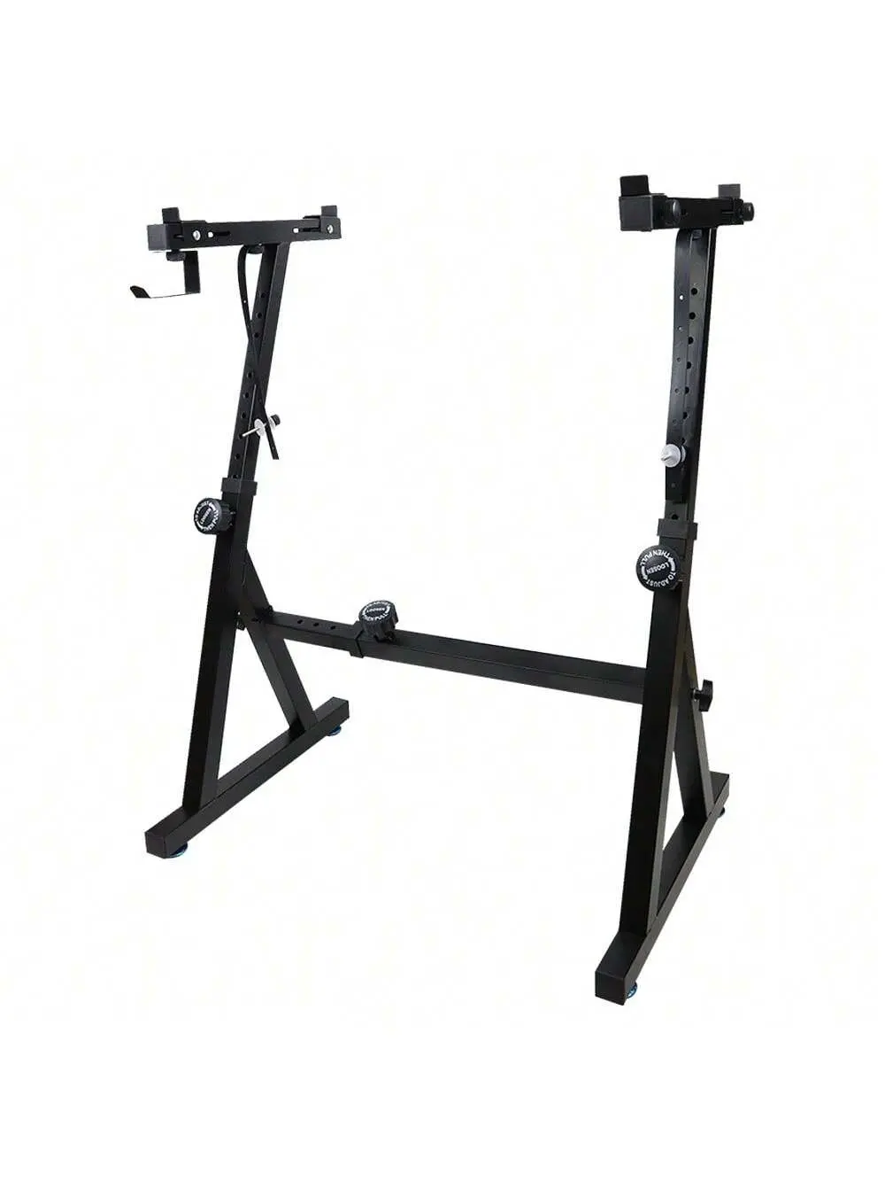 Garvee Keyboard Stand Piano Stand, Z Style Adjustable Keyboard Stand Keyboard Holder 250 Pounds Load Capacity Piano Keyboard Stand For 54 61 88 Keys Keyboards Z-Shaped Black With Footrest