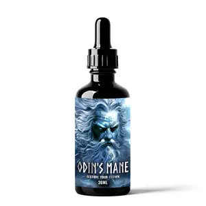 Odin's Mane All-Natural Hair Strength Formula 30ml - Made in USA for Strong Healthy Hair Growth & Scalp Health - Haircare
