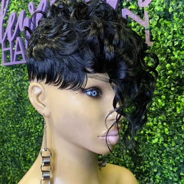 JESSI Quick Weave Topper - 8x8, Black made with 100% Human Hair for Hair Loss Thinning or Styling - Secure Adhesive Glue & Breathable Stretchy Cap - Easy Install and Remove