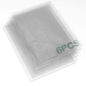 6Count 304 Stainless Steel Wire Mesh Screen, 1mm Hole 20 Mesh, No Rust and Sturdy, Easy to Cut, Heat-Resisting Metal Mesh for Vent, Window Screen Mesh, Cage, Filter Mesh, DIY Projects, etc
