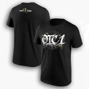 New Roman Reigns Gold OTC1 T-Shirt| Black Men's Tee, Original Tribal Chief Wrestling Shirt, Fashion Cotton, Full Colors, Full Sizes, For Men, For Women