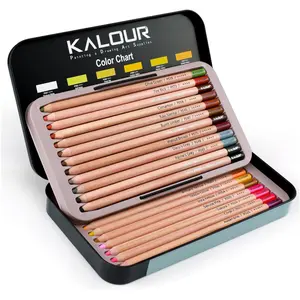 Color Pencil Set, 24/36pcs/set Portrait Color Charcoal Pencil Set for Drawing Sketching Coloring Shading, Art Supplies for Adults Artists