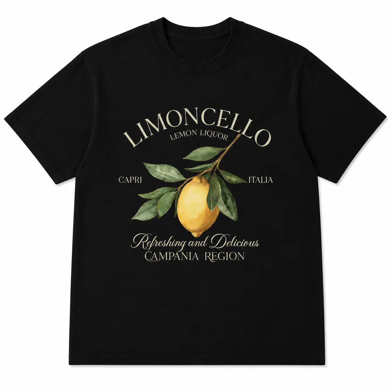 Comfort colors Limoncello Tee, Refreshing Lemon Graphic T-Shirt, Italian Summer Shirt, Citrus Fruit Design Tee, Amalfi Coast Vacation Aesthetic Unisex Top