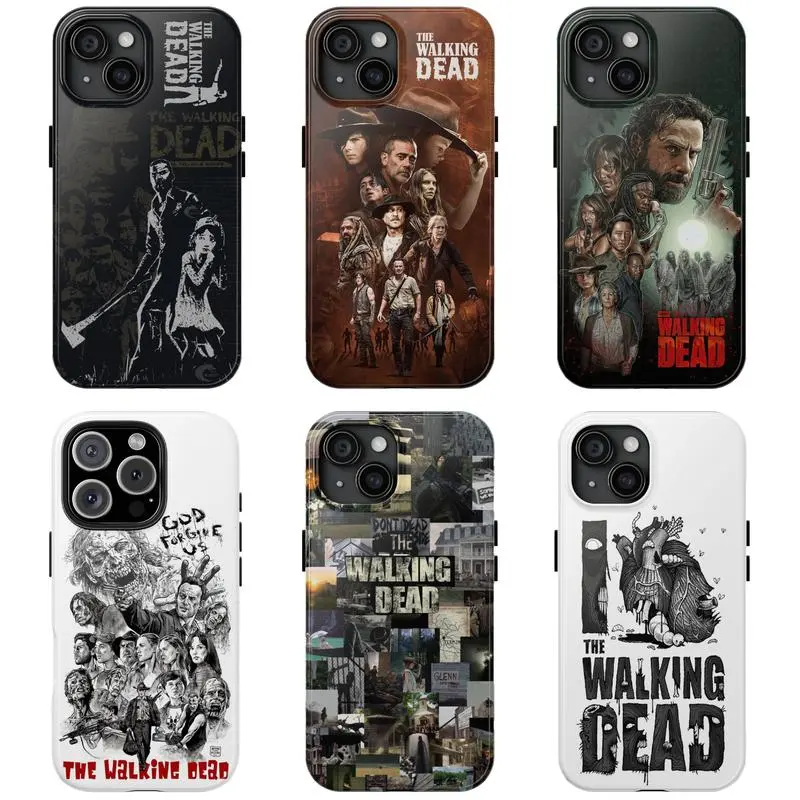 The Walking Dead Phone Case, TWD Survival Horror Fan Gift Protective Cover, Compatible with iPhone 11-17 Pro Max/Plus and Samsung Galaxy S23-25