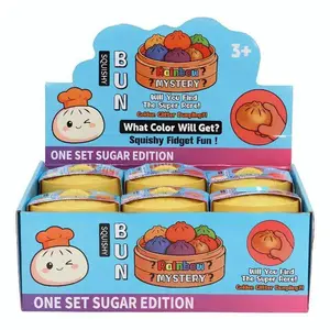 Durable Silicone Squishy Bun Dumpling Set - Sugar Edition, Anxiety Relief Products, Sensory Play Stress Relief Toy, 1 Piece
