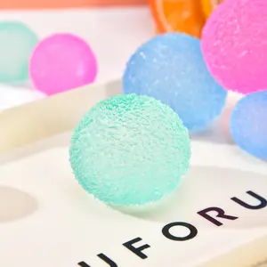 Artisanal Crystal Digging Grape Bead Mochi Squeeze Ball 2.36 Inch Soft TPR Sensory Fidget Toy fidgit