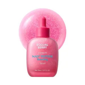 EQQUALBERRY NAD+ Peptide Boosting Smoothie Serum - Korean Anti-Aging Skincare Firming Serum with 5 Ceramides & Vegan Collagen for Wrinkles, Radiant Glow, Women's Stocking Stuffer (1.01oz/30ml)