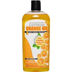 Cold Pressed  Orange Oil Concentrate |12-ounce Professional Grade All-Purpose Citrus Cleaner, Degreaser & Pet Odor Eliminator | Dilutes to 6 Gallons of Finished Product | Home and Outdoor Use