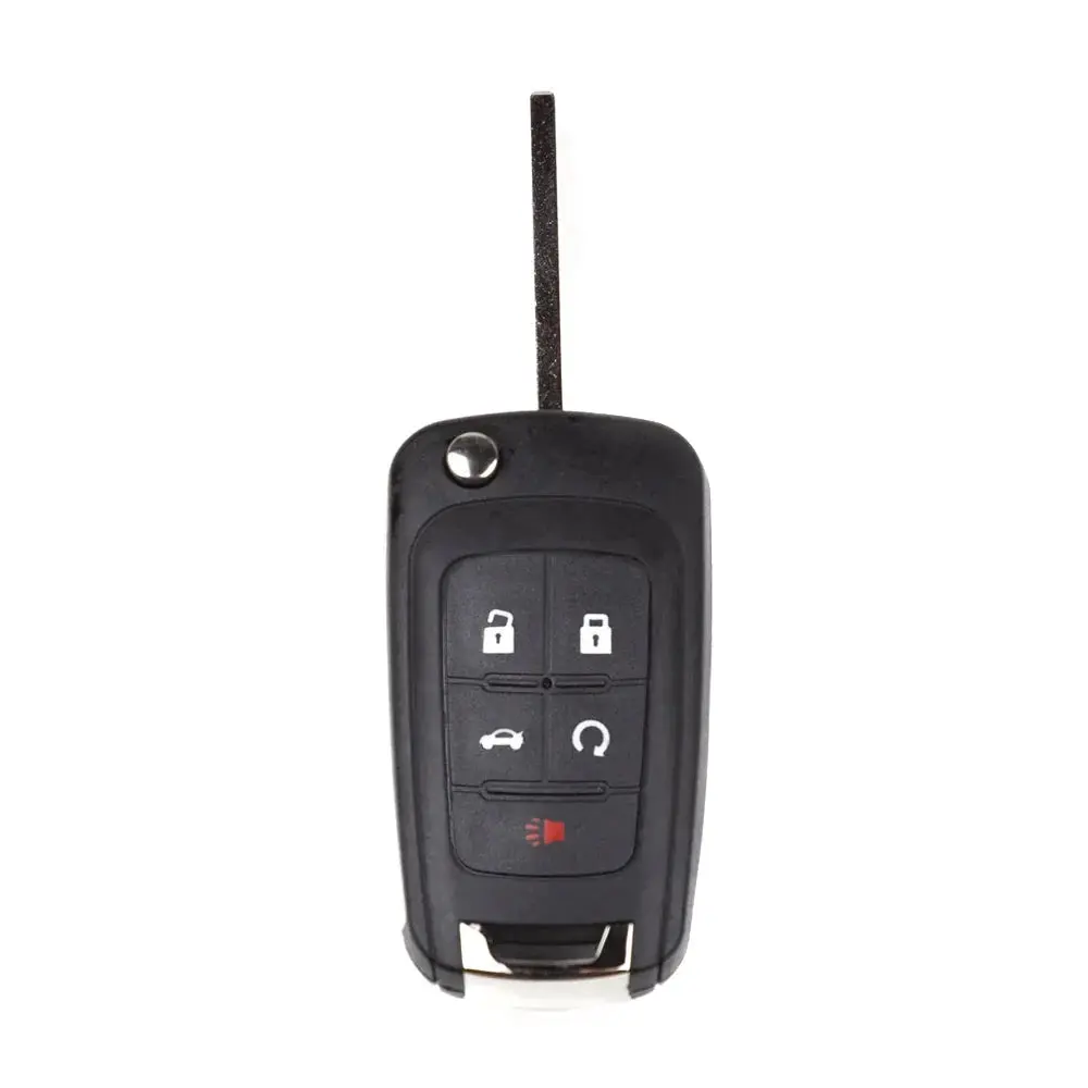 5-Button Car Key Fob Protector Shell for 2010-2022 Buick, Chevrolet, GMC Flip Key Remotes