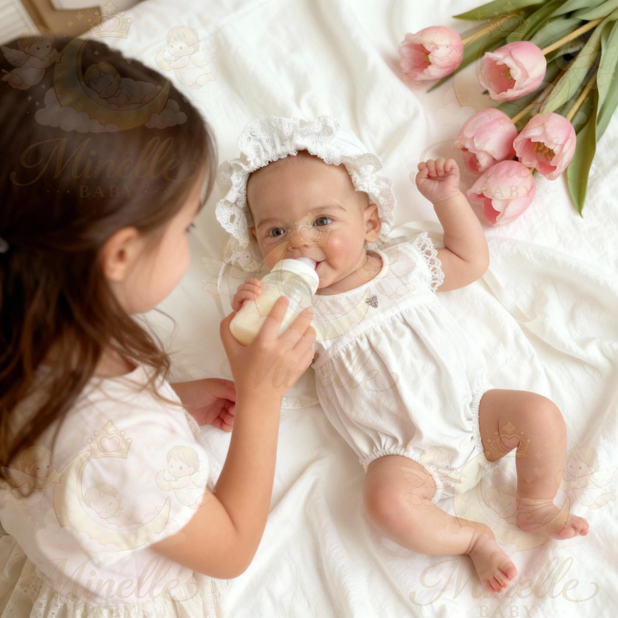 13" Handmade Lifelike Smiling Baby Girl Doll, Soft Silicone Reborn with Big Eyes, Gift for Kids & Collectors