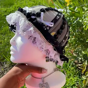 Lace Fitted Hat - Simple Product Description Given