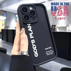 Phone case for iPhone 17 Pro Max 16 Plus 15 14 13 12 11 Air XR E GOD'S PLAN Advanced fashion gift Shockproof Silicone TPU Bumper Drop Protection Soft Cover