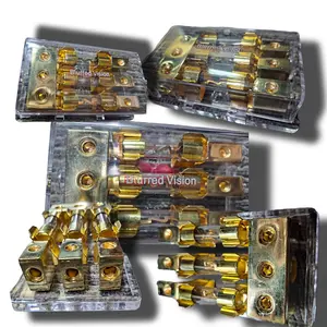 Blurred Vision Audio 3 Position Fuse 4/8 Gauge Distribution Block 3in 3out