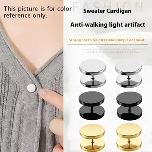 Simple spiral fastener | Anti-slip shiny accessory, detachable design that doesn't require sewing, perfect for tightening knitted shirts, sweaters, and knitted garments - fashionable decorative fastener accessory, Button closure