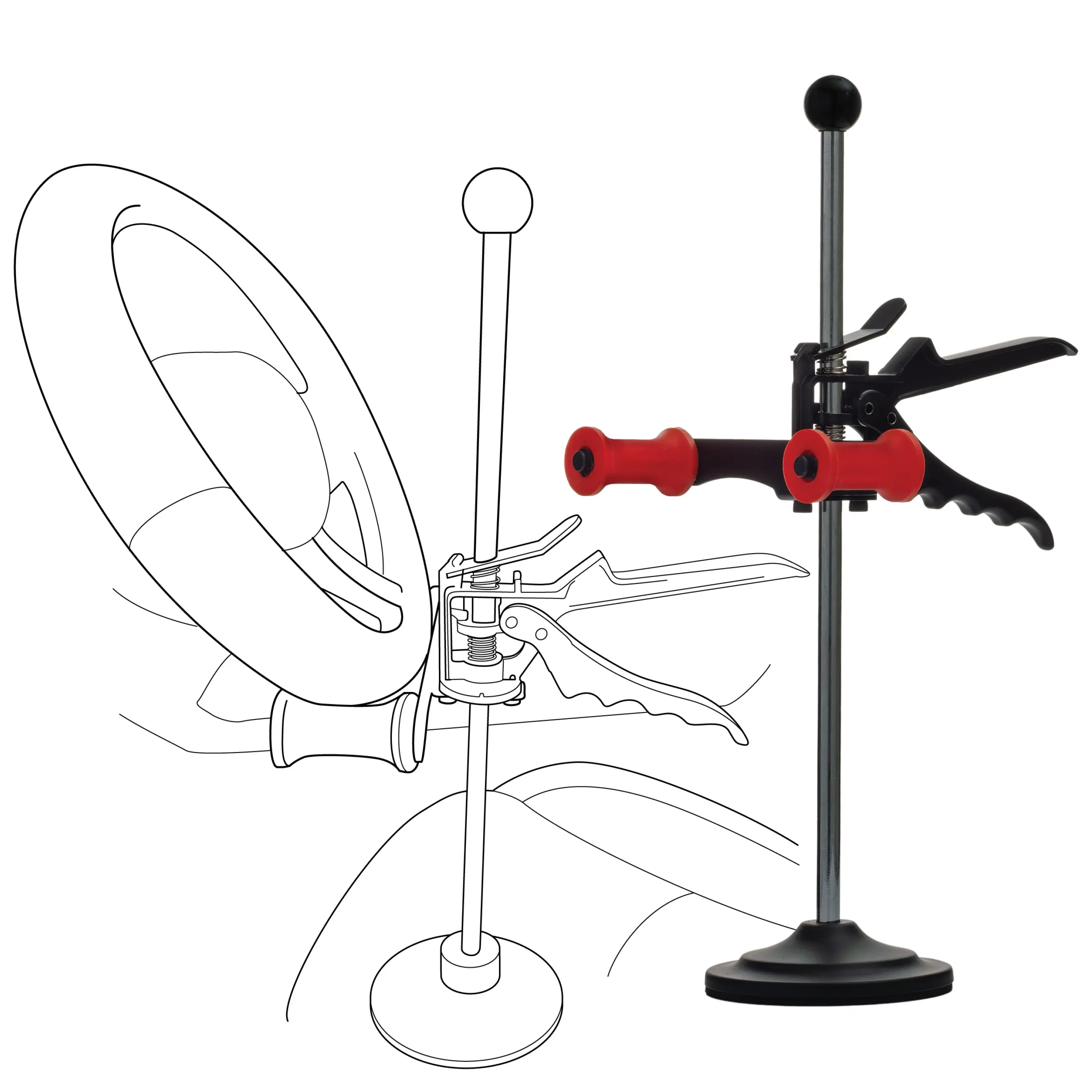 [OPEN BOX] Adjustable Steering Wheel Holder